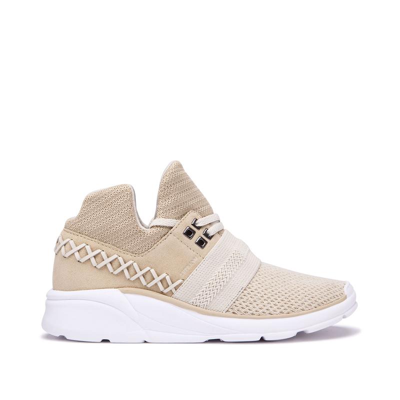 Zapatillas Bajas Supra Argentina Mujer - CATORI Beige (VEFNX-6094)